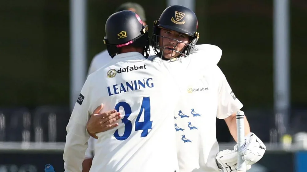 Sussex players celebrate victory