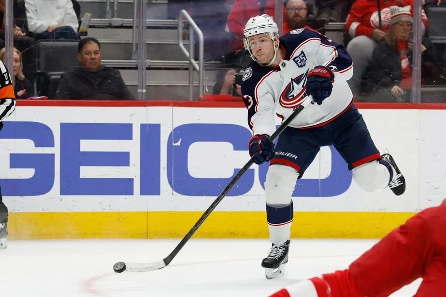 NHL: Columbus Blue Jackets at Detroit Red Wings